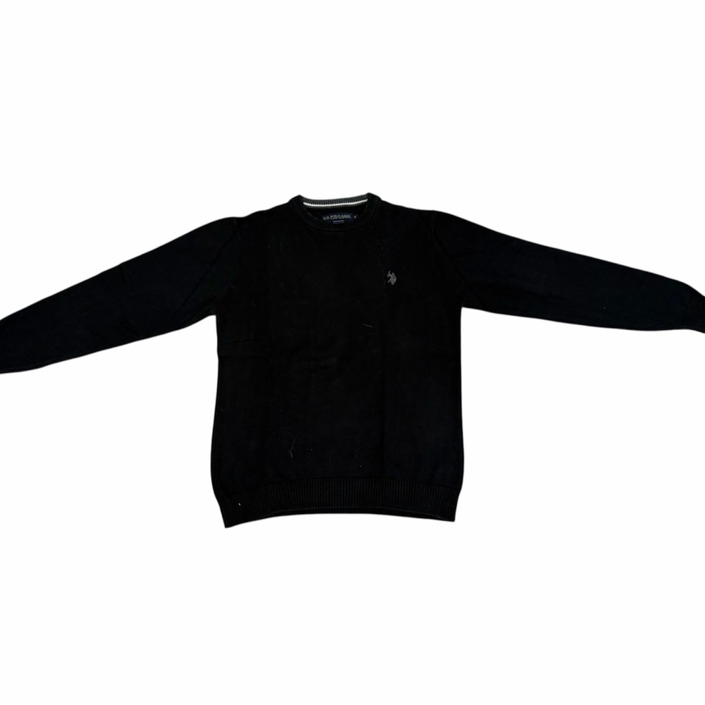 U.S. Polo Assn. Men's Black Crewneck Sweater
